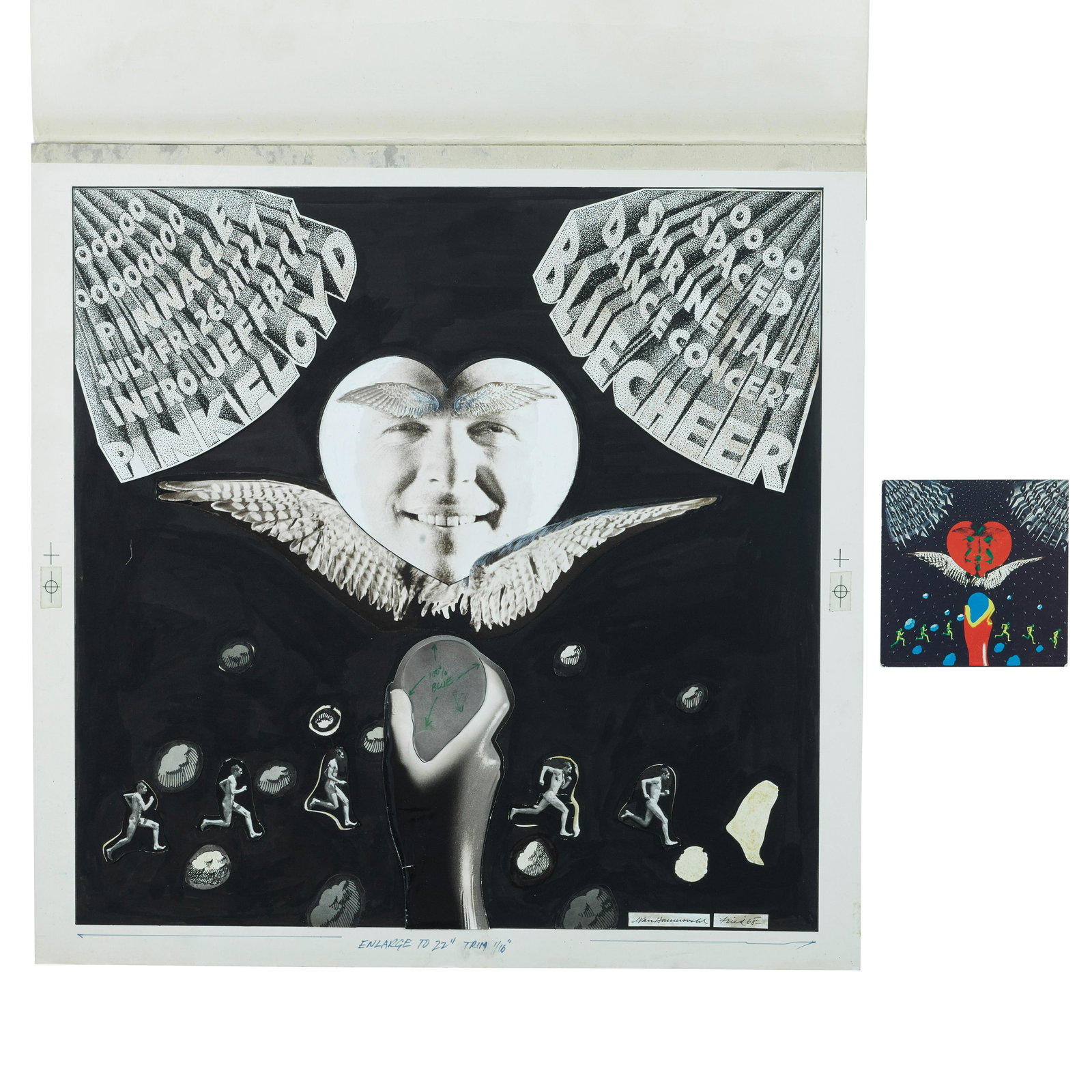 Original Artwork: Pink Floyd/Jeff Beck/Blue Cheer By (1 of 1)