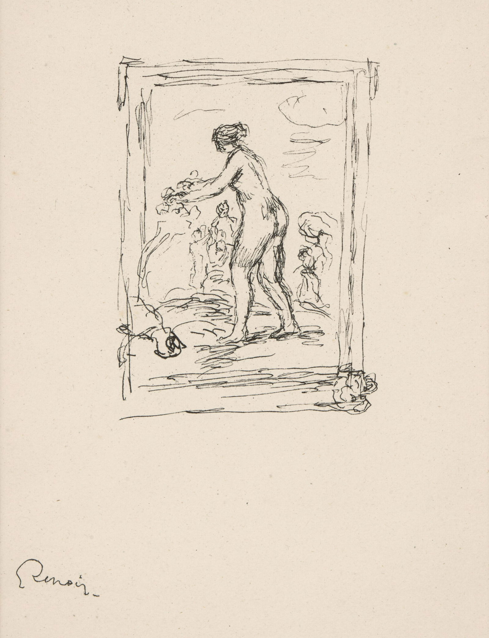 PIERRE-AUGUSTE RENOIR (1841-1919); Femme au Cep de (1 of 1)