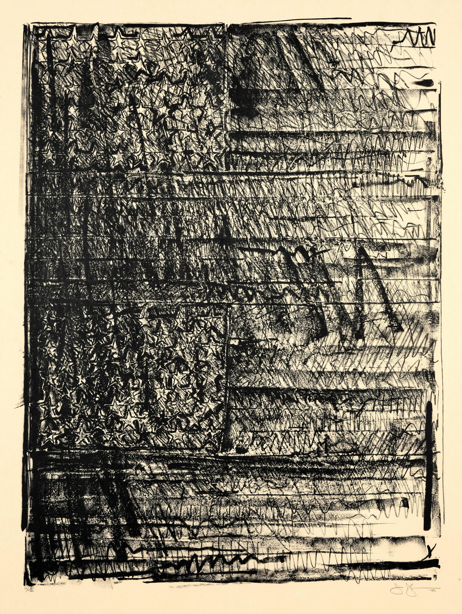 Jasper Johns (born 1930); Two Flags (1 of 1)