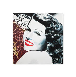 Bernard Rancillac (born 1931) Cinémonde n°: BERNARD RANCILLAC (BORN 1931) Cinémonde n°43, Rita I1989signé, titré et daté 89 au reversacrylique sur toilesigned, titled and dated 89<