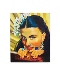 Bernard Rancillac (born 1931) Cinémonde N°: BERNARD RANCILLAC (BORN 1931) Cinémonde N° 10, Le Narcisse noir, Jean Simmons(D'ap. photo Gaumont Eagle-lion)1984signé, titré et daté 84 au reversacryl