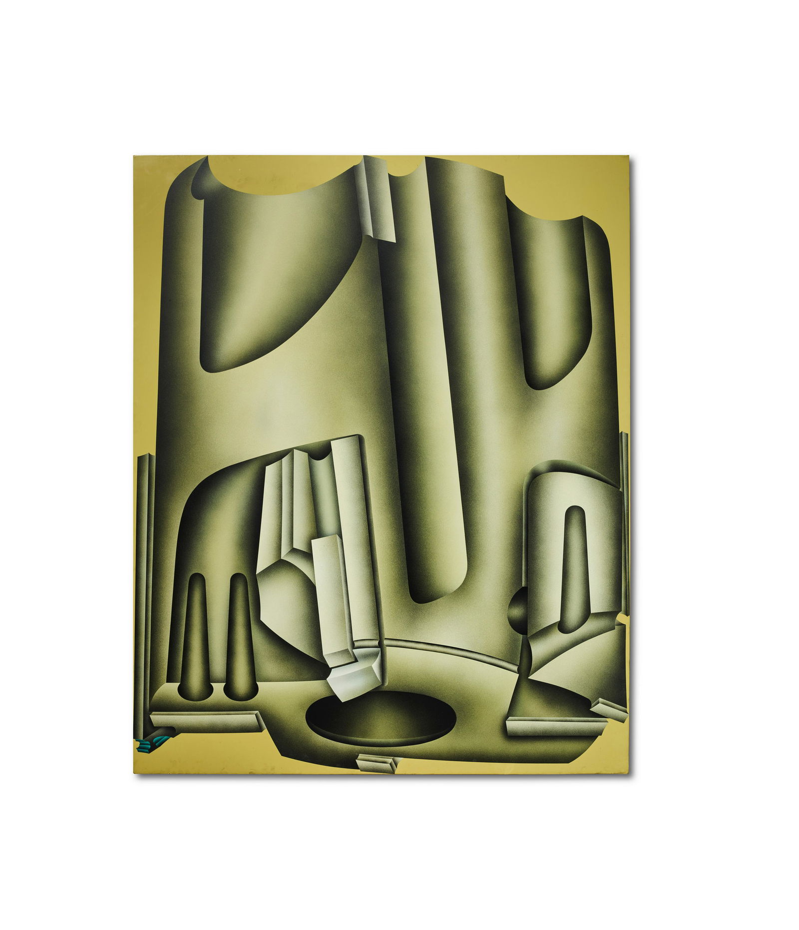 Jacques Poli (1938-2002) Sans titre 1974: JACQUES POLI (1938-2002) Sans titre1974signé et daté Janvier Février 1974 au reversacrylique sur vinylesigned and dated Janvier Février 1974