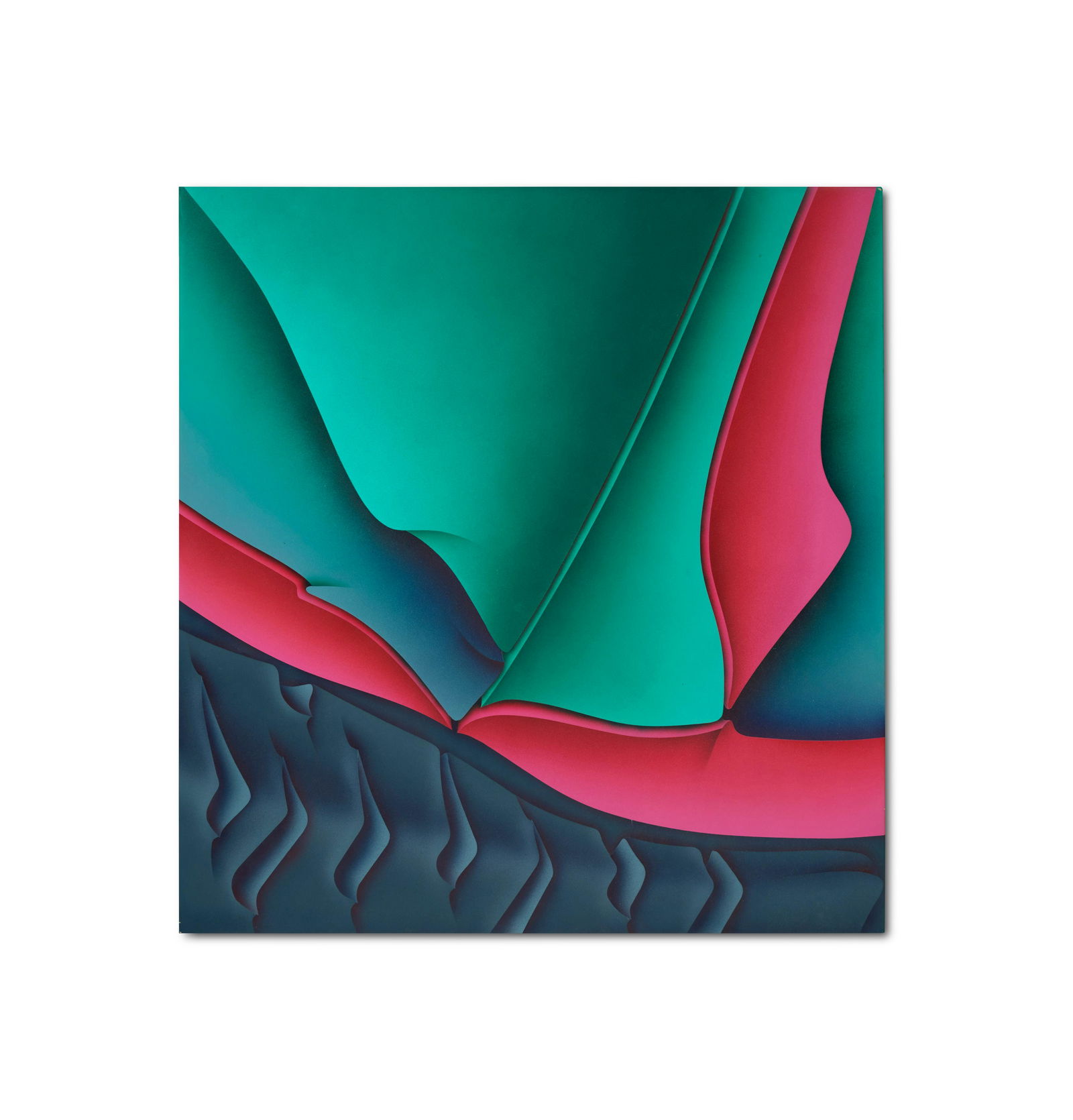 Jacques Poli (1938-2002) Sans titre 1979: JACQUES POLI (1938-2002) Sans titre1979signé et daté Février 1979 au reversacrylique sur vinylesigned and dated Février 1979 on th