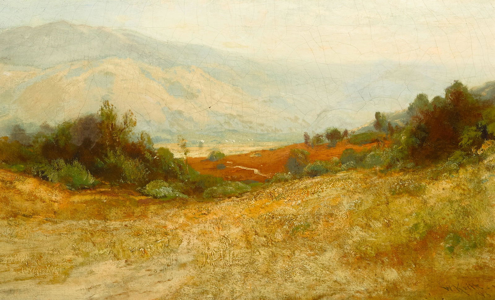 William Keith (1838-1911): William Keith (1838-1911) Summer's Glory, Mount Tamalpais signed and dated 'W. Keith '96' (lower right) oil on canvas 15 x 26in framed 26 1/2 x 36 1/2in Painted in 1896.
