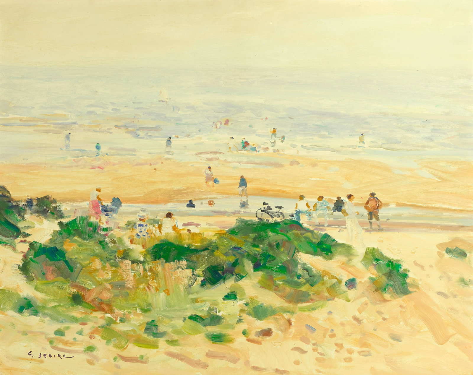 Gaston Sébire (French, 1920-2001) La plage (1 of 1)