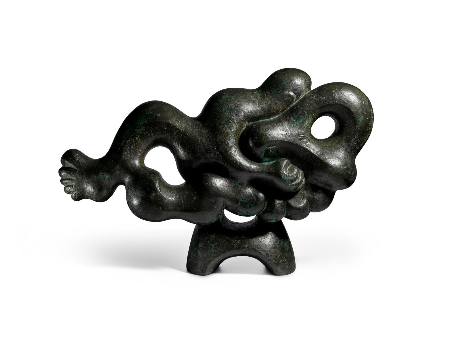 JACQUES LIPCHITZ (1891-1973) Song of Songs: JACQUES LIPCHITZ (1891-1973) Song of Songs signed and numbered '6/7 J. Lipchitz' and marked with the artist's thumbprint (on the back) bronze with black-green patina 36 in (91.4 cm) (length) Conceived
