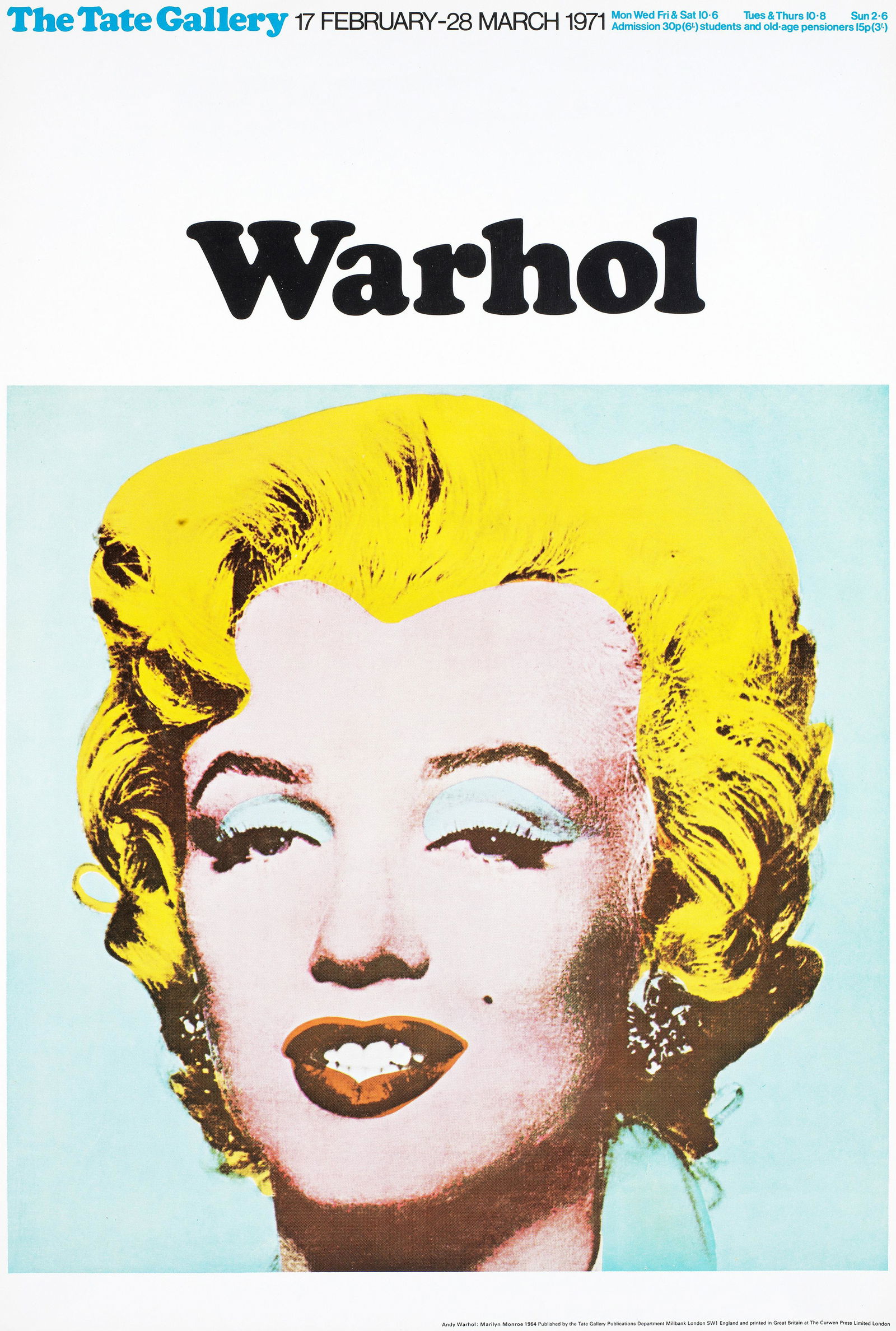 Andy Warhol: An exhibition poster for the Tate Gallery, (1 of 1)