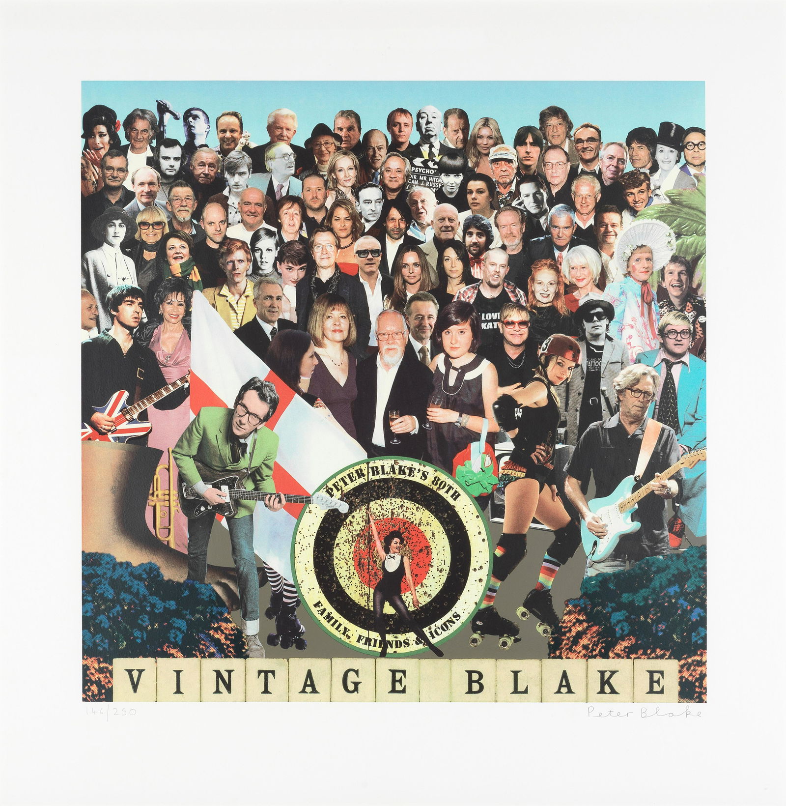 Sir Peter Blake (born 1932), Vintage Blake: Sir Peter Blake (born 1932) Vintage Blake, 2012 signed and numbered 146/250 in pencil screenprint in colours image 56.8 x 57.1cm (22 3/8 x 22 1/2in). published by CCA Galleries, London, with their bli