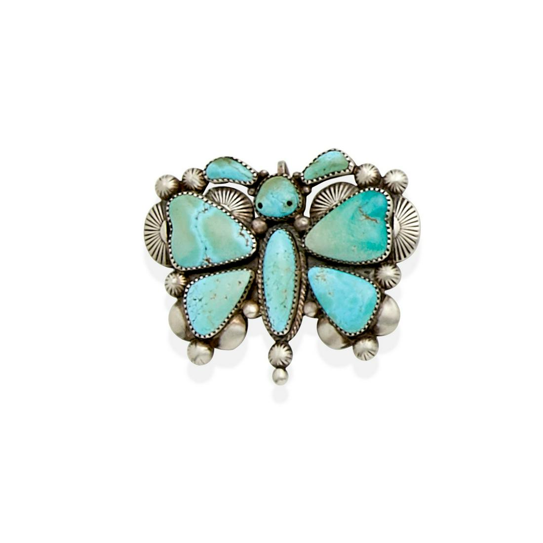 A Zuni butterfly pin (1 of 1)