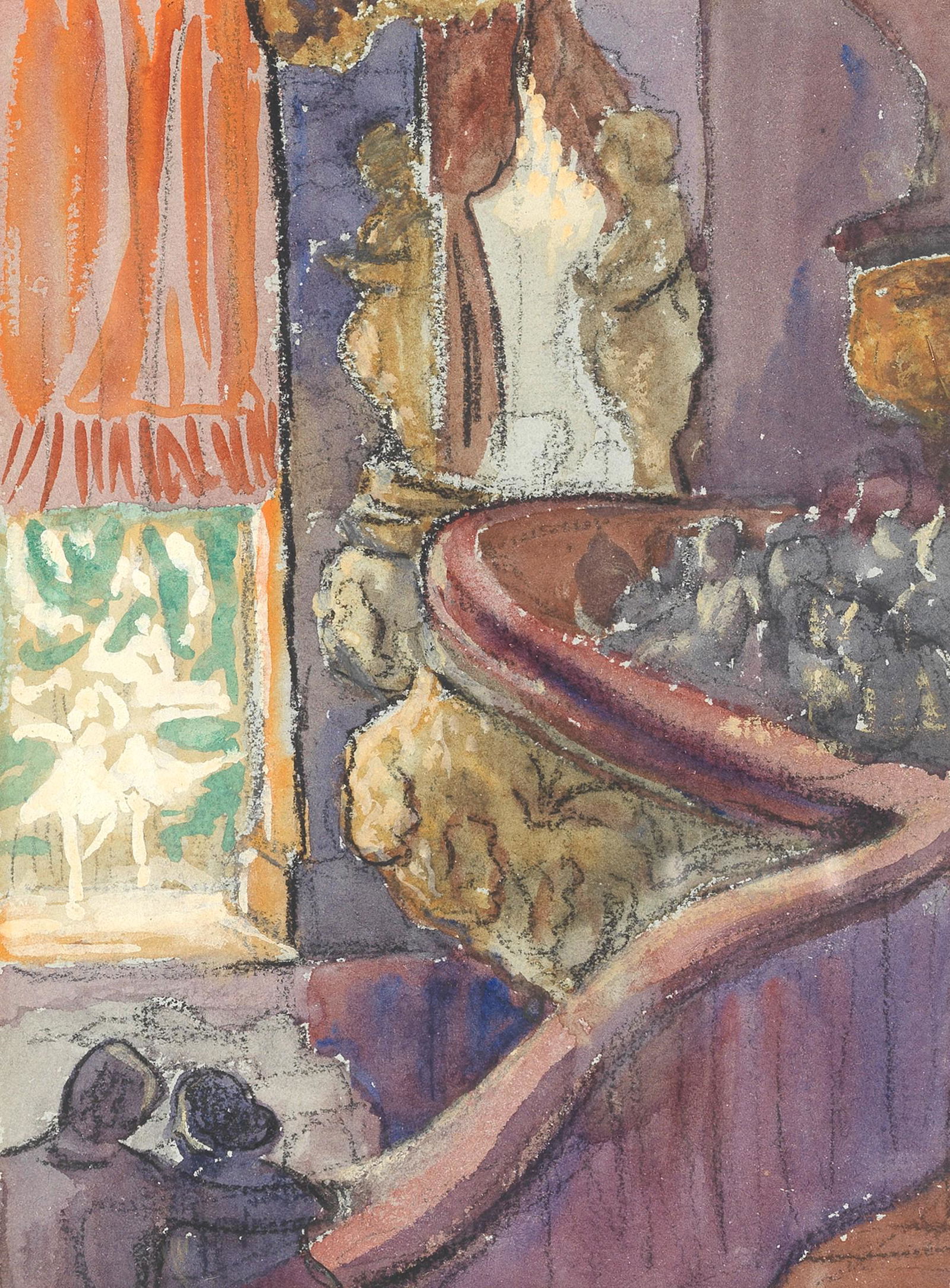 Spencer Frederick Gore (British, 1878-1914) At the: Spencer Frederick Gore (British, 1878-1914) At the Theatre watercolour and chalk on paper 17 x 12.5cm (6 11/16 x 4 15/16in). Footnotes: The present lot is thought to be a study of the grand circ