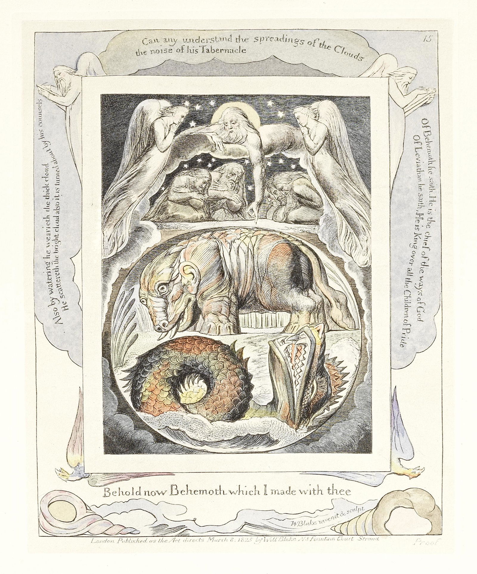BLAKE (WILLIAM) Illustrations of the Book of Job. The: BLAKE (WILLIAM) Illustrations of the Book of Job. The Colour Versions of Blake's Book of Job designs from the Circle of John Linnell, NUMBER VIII OF 65 DELUXE COPIES, for the William Blake Trust, fro