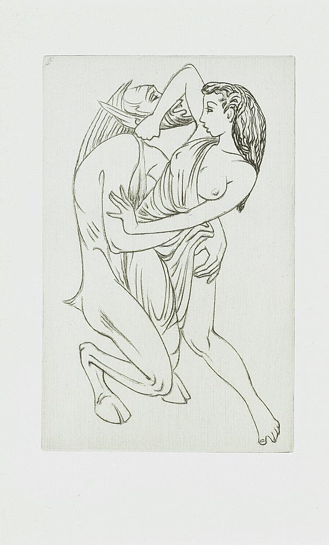 GOLDEN COCKEREL PRESS - JOHN BUCKLAND WRIGHT MALLARME: GOLDEN COCKEREL PRESS - JOHN BUCKLAND WRIGHT MALLARME (STEPHANE) L'Apres-Midi d'un Faune. The translation by Aldous Huxley, NUMBER 10 OF 100 COPIES SPECIALLY BOUND, AND WITH A SUITE OF 4 ADDITIONAL EN