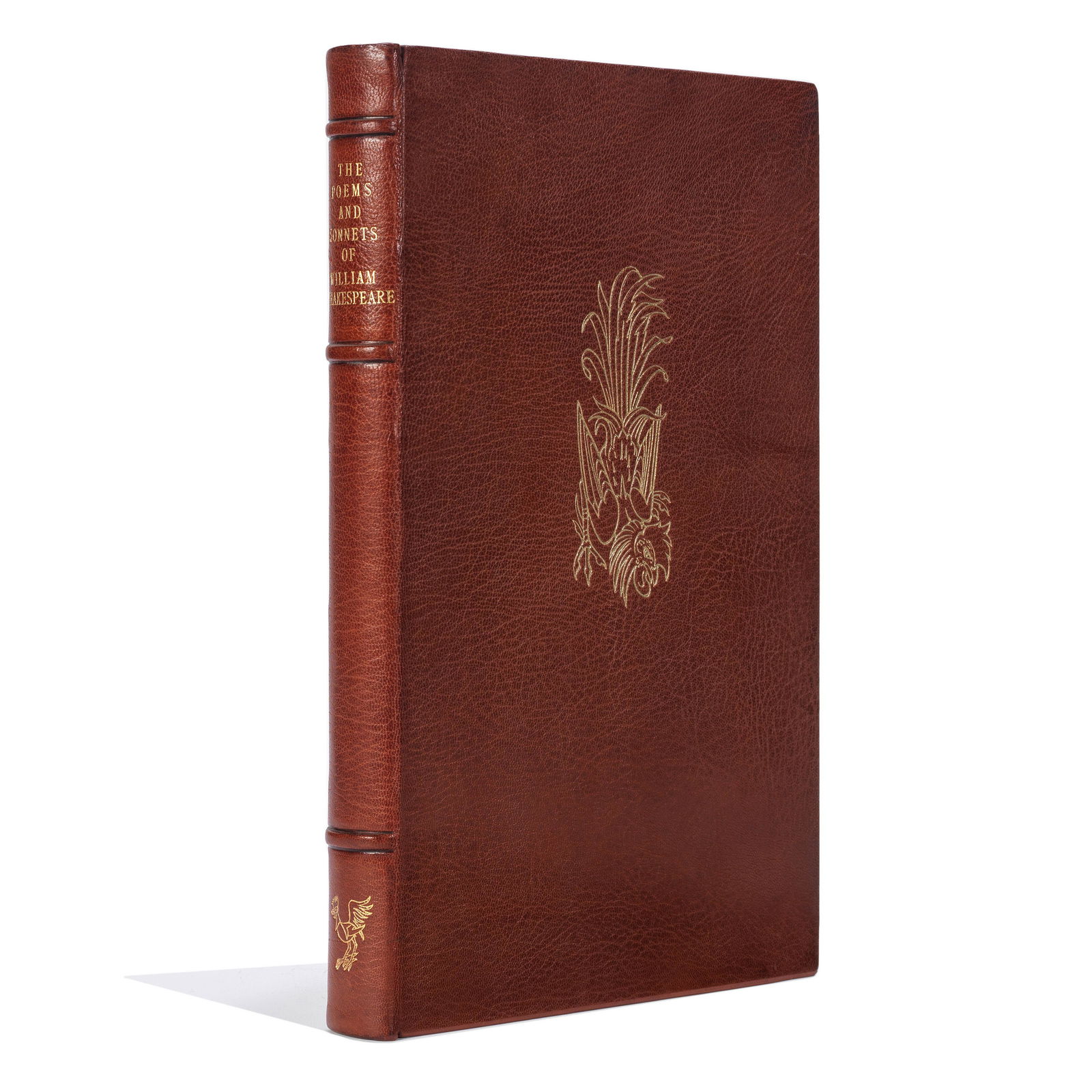 GOLDEN COCKEREL PRESS - JOHN BUCKLAND WRIGHT: GOLDEN COCKEREL PRESS - JOHN BUCKLAND WRIGHT SHAKESPEARE (WILLIAM) The Poems & Sonnets... Edited by Gwyn Jones, NUMBER 7 OF 100 SPECIALLY BOUND COPIES, from an edition limited to 470, title in maroon