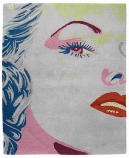 BERNARD RANCILLAC (Born 1931) Starlet circa 1989: BERNARD RANCILLAC (Born 1931) Starlet circa 1989 monogrammé tapisserie signed with the artist's initial tapestry 193 x 160 cm. 76 x 63 in. Exécuté circa 1989. Foo