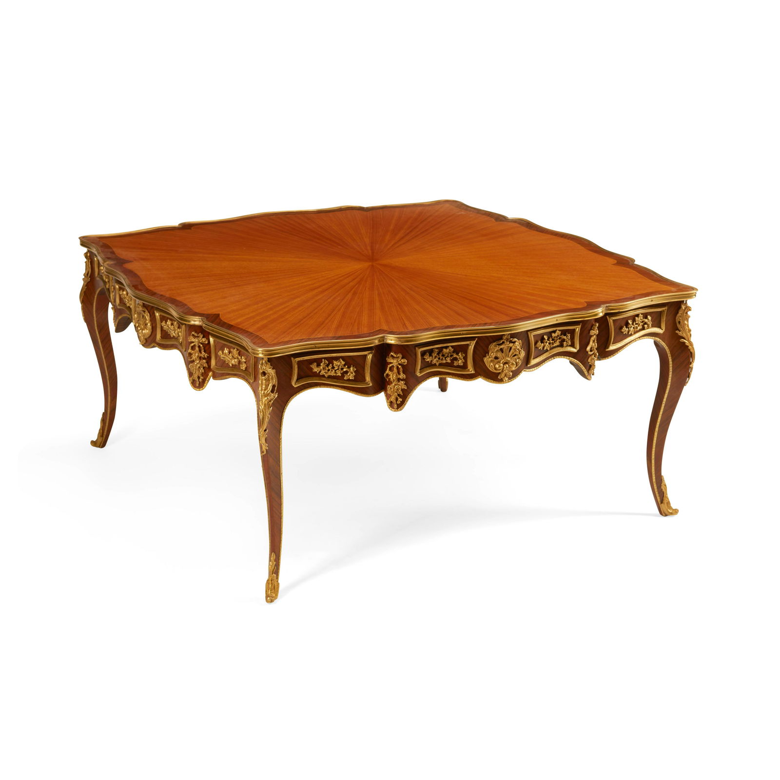 A LOUIS XVI GILT BRONZE AND KINGWOOD LOW TABLE (1 of 2)