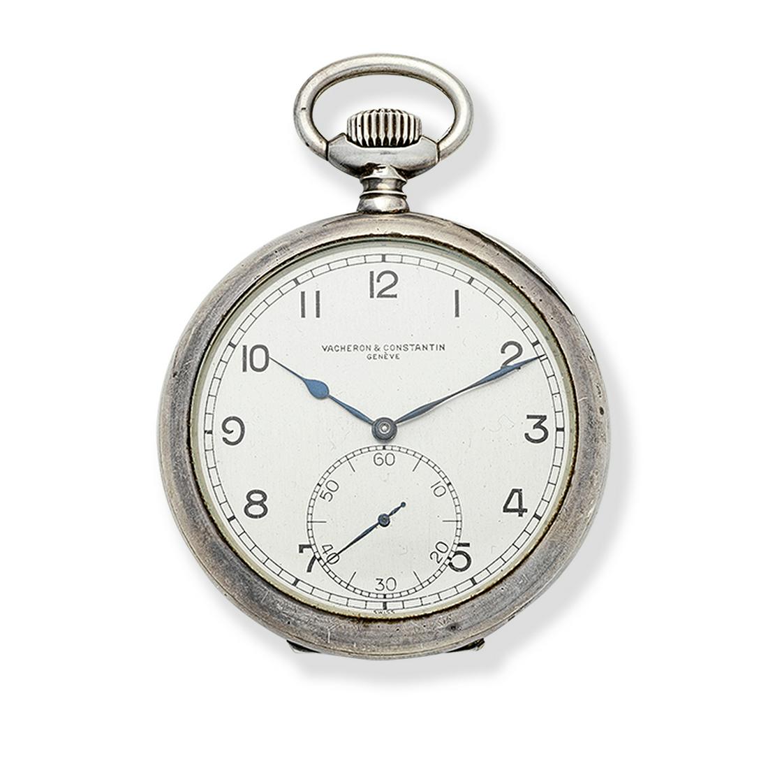 Vacheron & Constantin. A silver key wind open face deck (1 of 1)