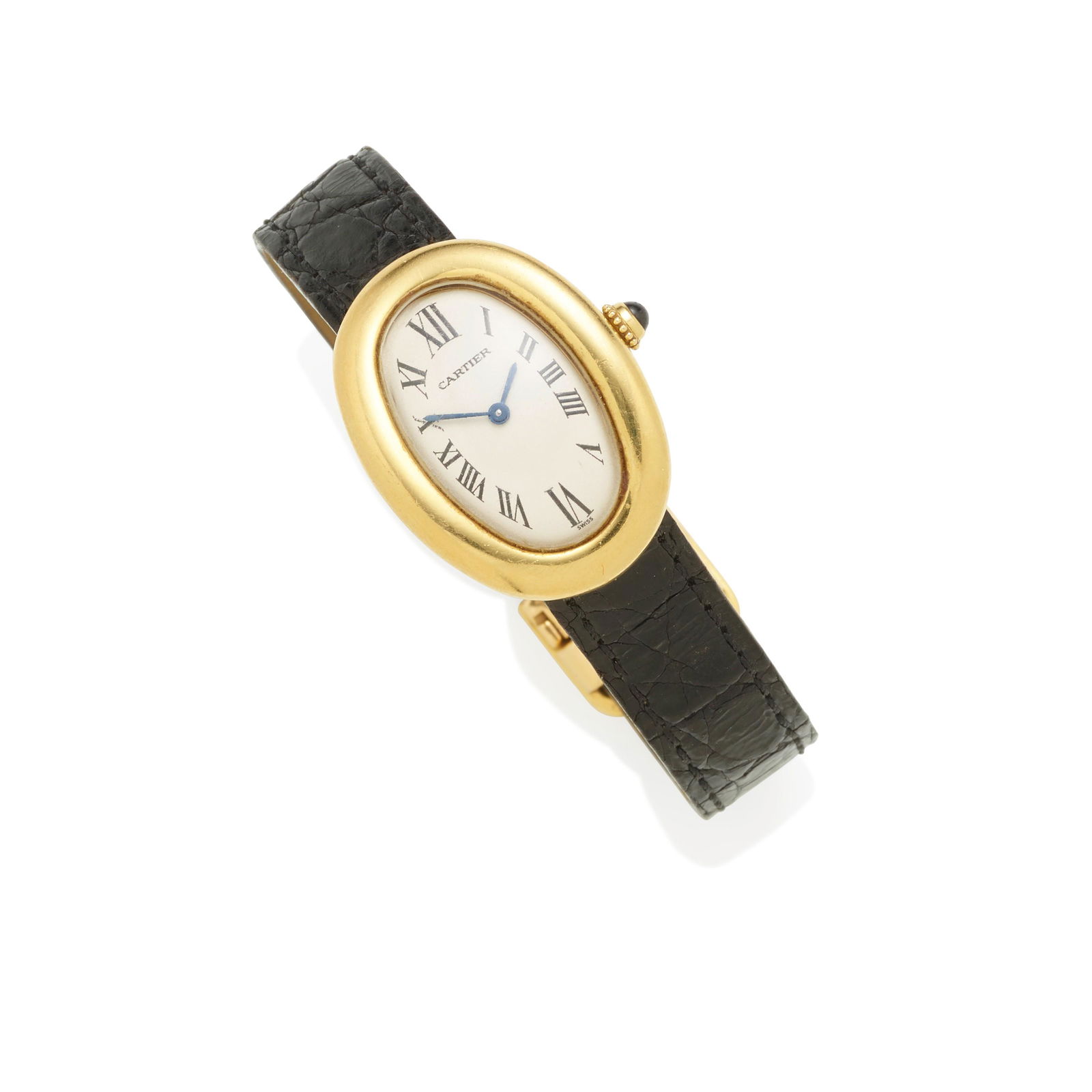 CARTIER: AN 18K GOLD BAIGNOIRE WATCH, SWITZERLAND (1 of 2)