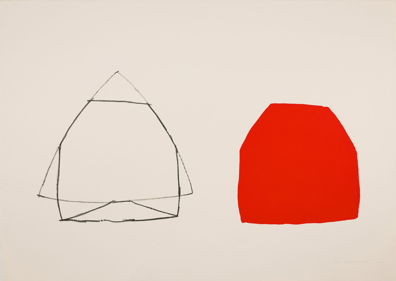 Joel Shapiro (born 1941); Untitled (Double Red); (1 of 1)