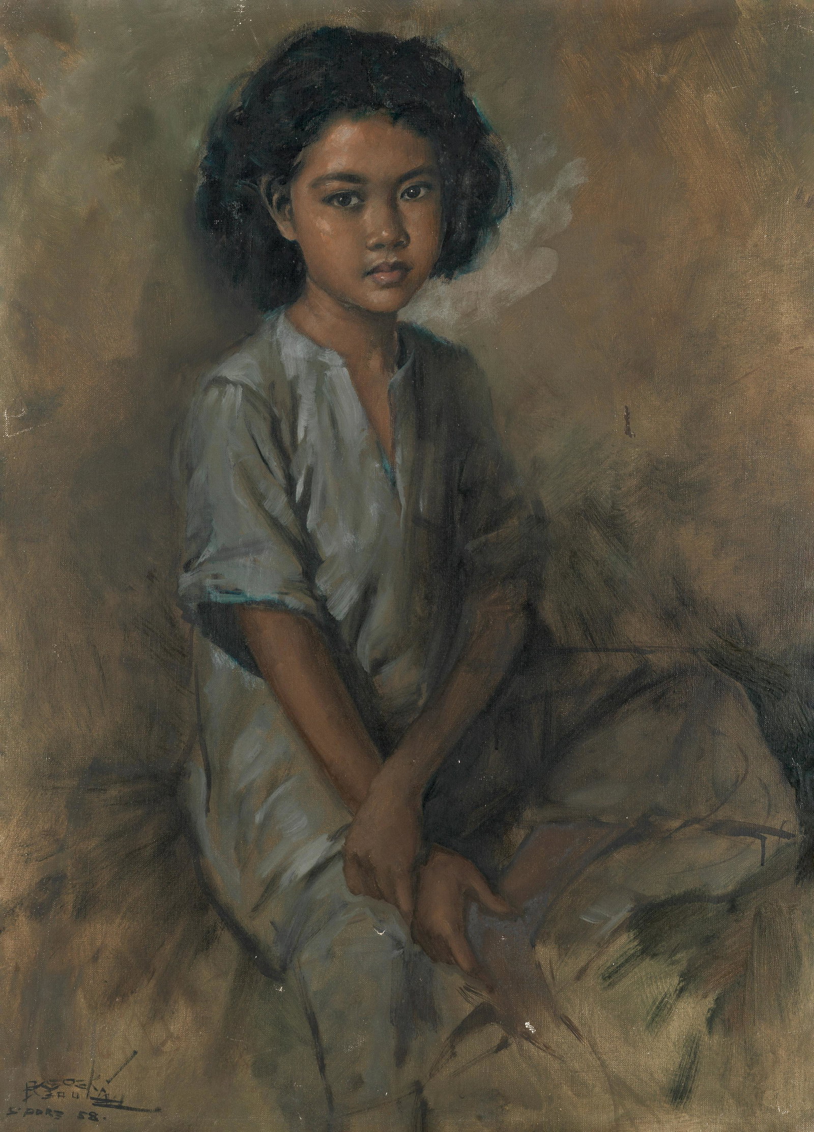 Raden Basoeki Abdullah (Indonesian, 1915-1993) Portrait (1 of 2)