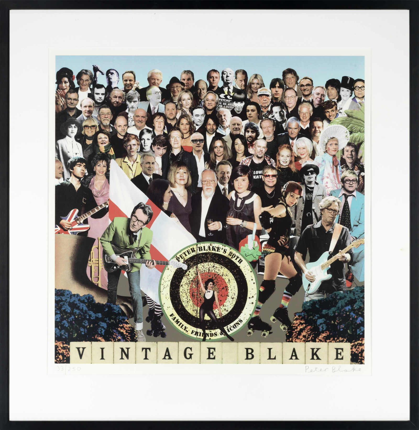 Sir Peter Blake (born 1932) Vintage Blake, 2012 image: Sir Peter Blake (born 1932) Vintage Blake, 2012 signed and numbered 33/250 in pencil screenprint in colours image 56.8 x 57.1cm (22 3/8 x 22 1/2in). published by CCA Galleries, London This lot is subj