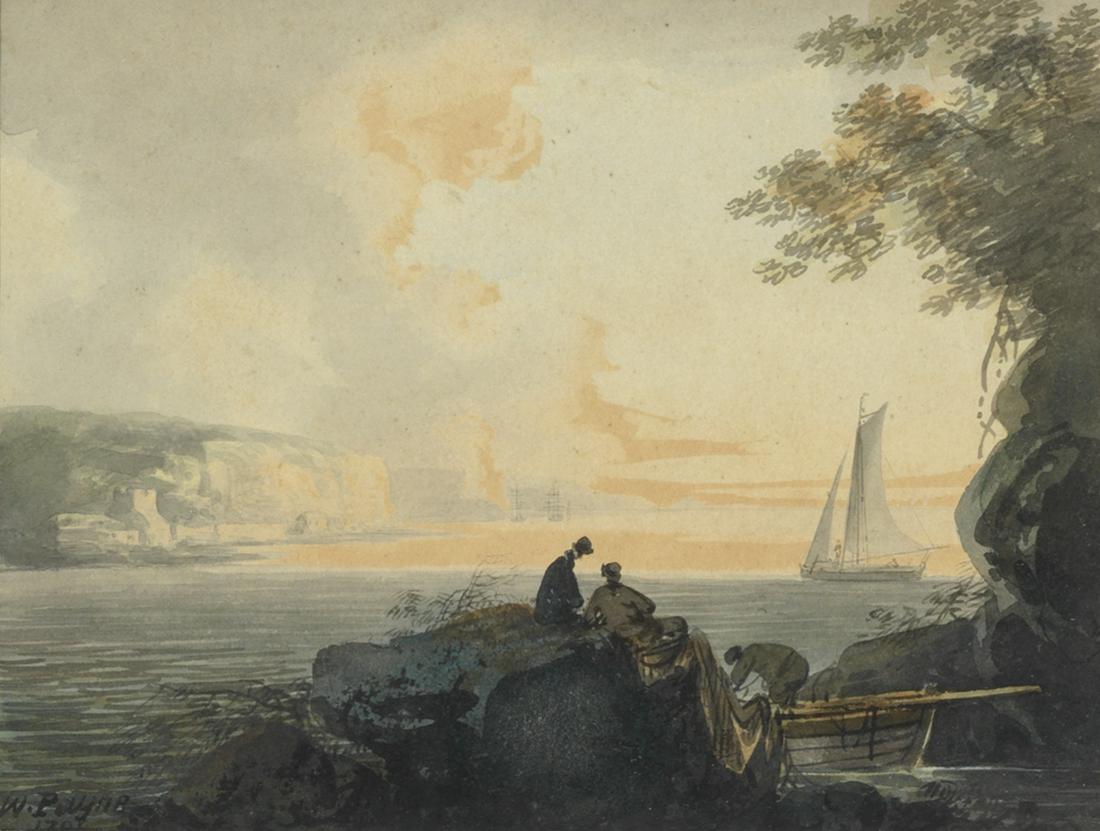 William Payne (British, 1760-1830) View in Plymouth: William Payne (British, 1760-1830) View in Plymouth Sound; View from Plymouth each signed and dated 'W. Payne. 1791' (the first lower left; the second lower right) and further signed and inscribed wit
