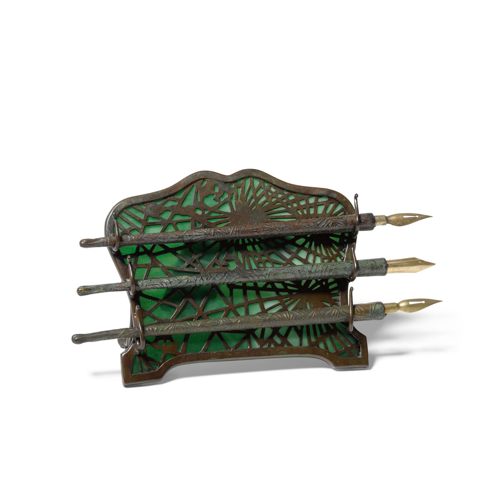 Tiffany Studios (1899-1930) Pine Needle Pen Holder and (1 of 1)