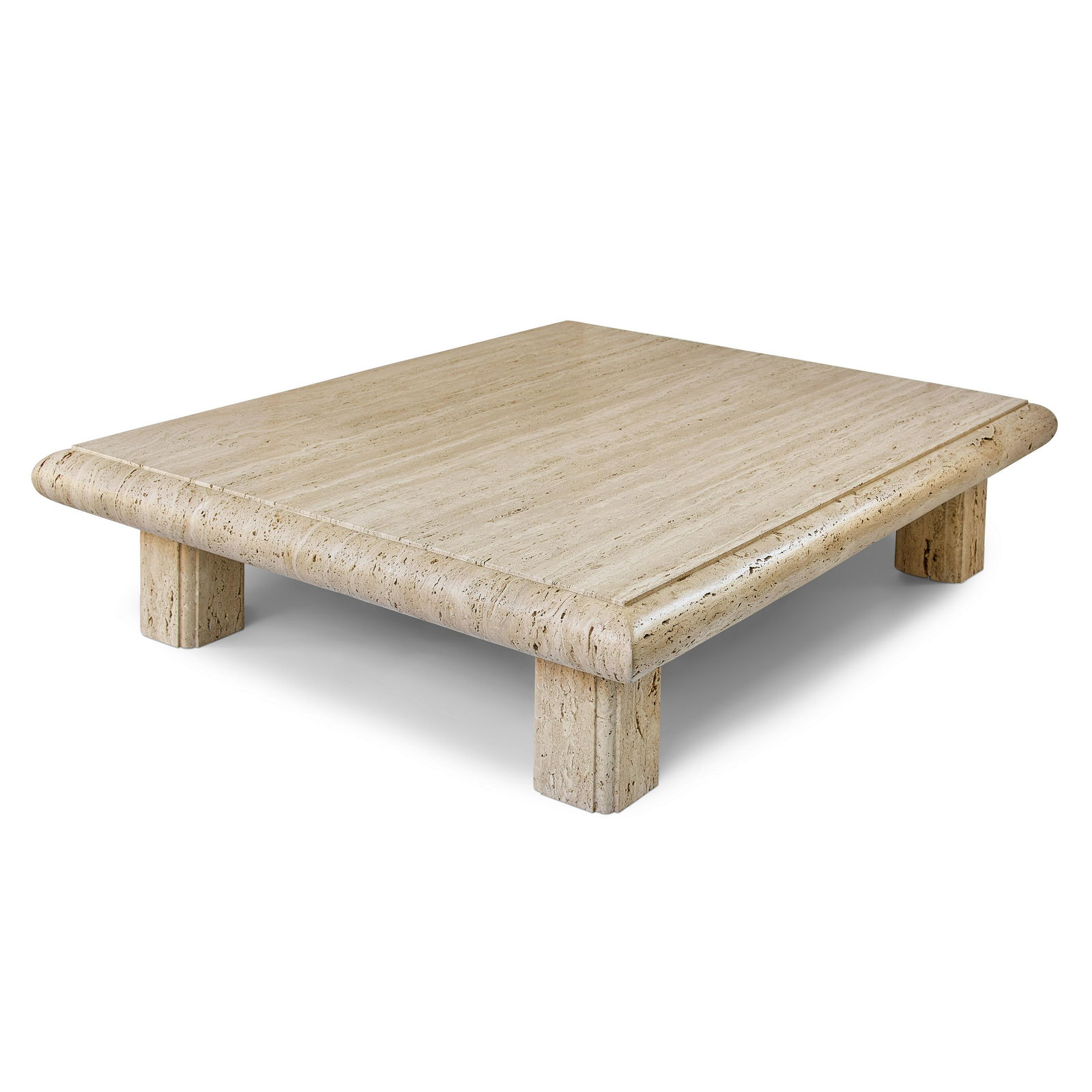 Michael Taylor (1926-1986) Large Custom Coffee: Michael Taylor (1926-1986) Large Custom Coffee Table 1985 travertine height 16in (41cm); width 60in (152.4cm); length 72in (182.8cm) Footnotes: Provenance Vern and Gloria Jones, Fair Oaks, California