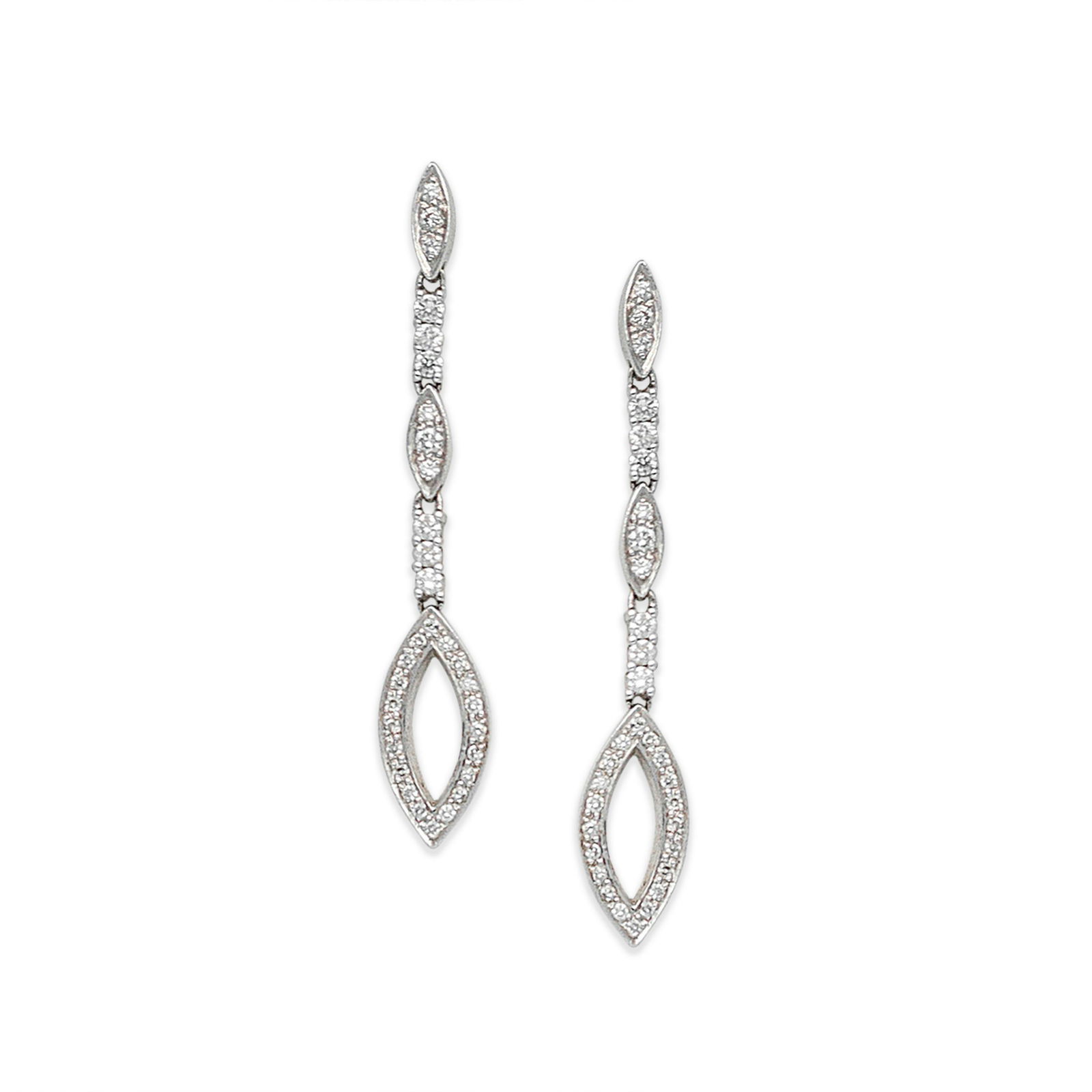 DIAMOND-SET PENDENT EARRINGS (1 of 2)