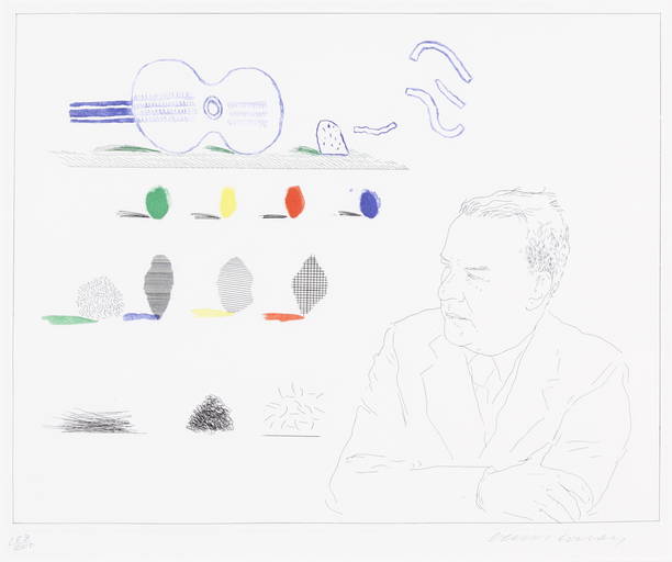 David Hockney (born 1937); The Poet (Wallace Stevens), from The Blue