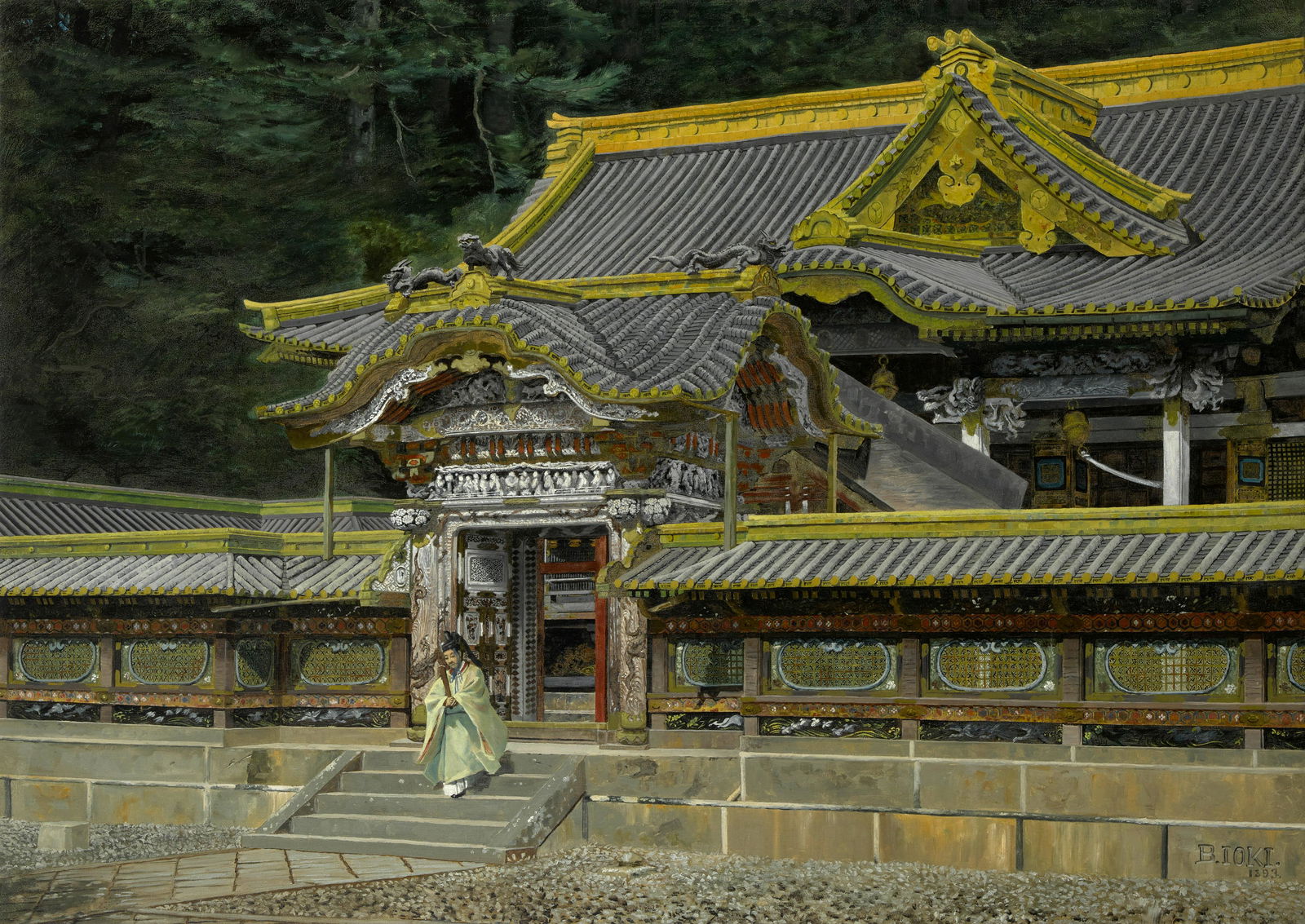 IOKI BUNSAI (1863-1906) Nikko Toshogu HondenMeiji era (1868-1912) (1 of 1)