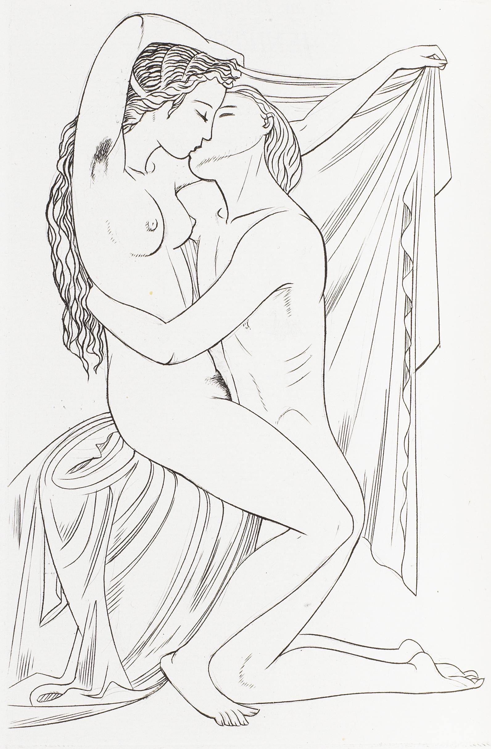 GOLDEN COCKEREL PRESS - JOHN BUCKLAND WRIGHT BUCKLAND WRIGHT (JOHN, illustrator) Hero & Leander....: GOLDEN COCKEREL PRESS - JOHN BUCKLAND WRIGHT BUCKLAND WRIGHT (JOHN, illustrator) Hero & Leander. Translated from the Greek of Musaeus by F.L. Lucas, NUMBER 43 OF 100 SPECIALLY BOUND COPIES WITH AN ADD