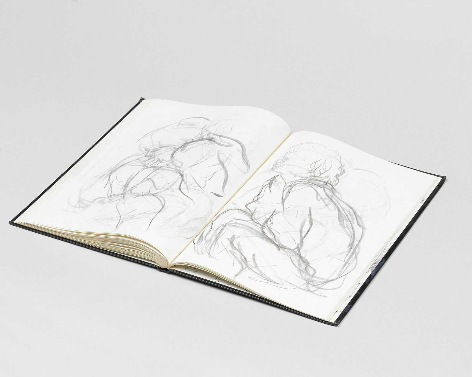 CECILY BROWN (B. 1969) Untitled (sketchbook of drawings) circa 1989: CECILY BROWN (B. 1969) Untitled (sketchbook of drawings) circa 1989 signed and dated 7th April 89 on the inside front cover graphite, oil, ink, charcoal, and ballpoint pen on paper, bound in a 77-page