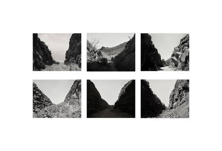 Mark Ruwedel (born 1954); Selected images from 'Westward the Course of Empire'; (6): Mark Ruwedel (born 1954)Selected images from 'Westward the Course of Empire', 1994-2006A series of 6 gelatin silver prints, with dry stamped title on the mount; each signed, titled and dated in