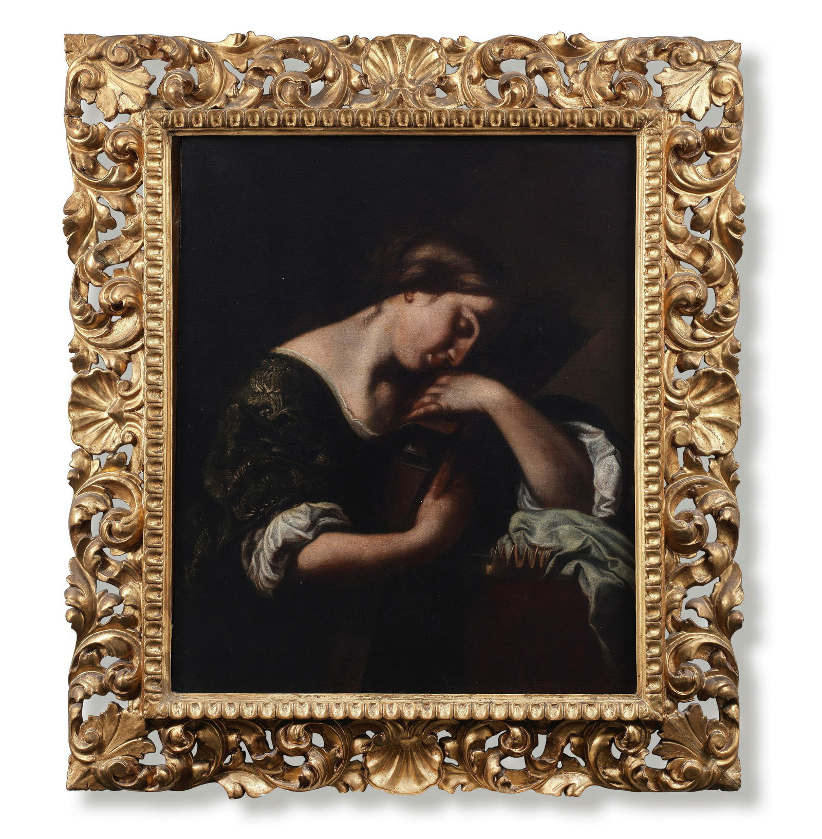 Circle of Onorio Marinari (Florence 1627-1715) Saint Catherine of Alexandria: Circle of Onorio Marinari (Florence 1627-1715) Saint Catherine of Alexandria oil on canvas 86.5 x 50.9cm (34 1/16 x 20 1/16in). Footnotes: A similar composition, by Onorio Marinari, was offered