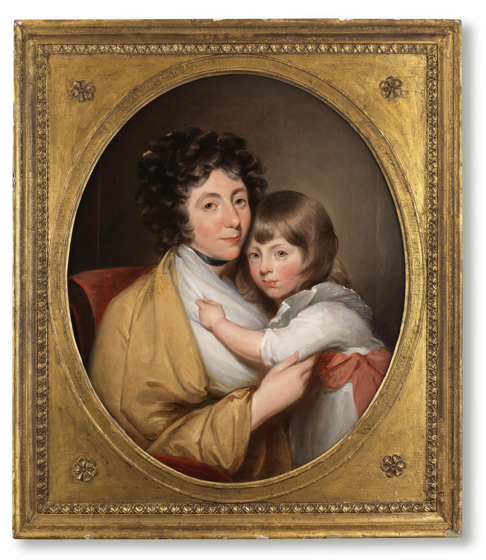 Studio of Gilbert Stuart (Saunderstown 1755-1828 Boston) Portrait of Mrs Luke White and her son: Studio of Gilbert Stuart (Saunderstown 1755-1828 Boston) Portrait of Mrs Luke White and her son oil on canvas, unlined 76.2 x 63.2cm (30 x 24 7/8in). Footnotes: Numerous versions of this portrai