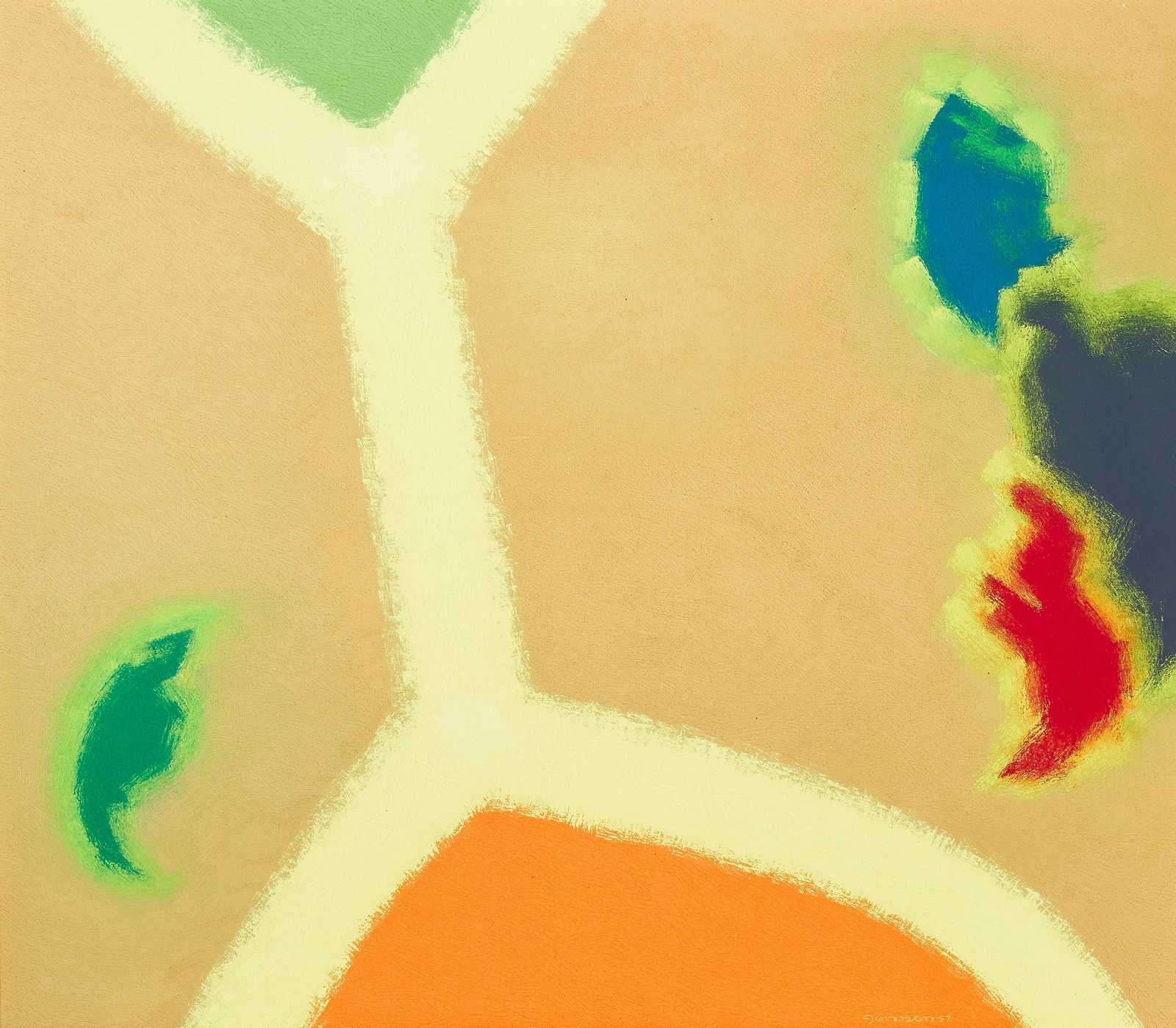 Raymond Jonson (1891-1982) Oil No. 12 27 x 31 in. framed 30 x 34 in. (1 of 3)