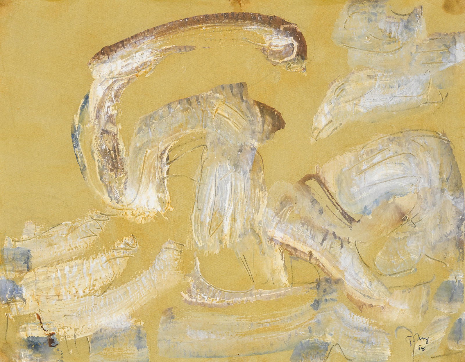 MARK TOBEY (1890-1976) Untitled, 1958 (Achim Moeller, Managing Principal of The Mark Tobey Proje... (1 of 1)