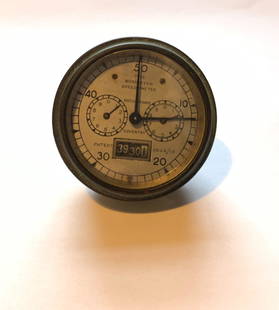 A Bonniksen 50mph speedometer: A Bonniksen 50mph speedometerpatent number 2052/12, numbered A3346 to back plate, condition and completeness unknown, close inspection advised. Lot to be sold without reserve.