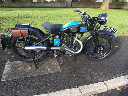 1932 Levis 346cc A2 Popular Frame no. 22671 Engine no. 29149: 1932 Levis 346cc A2 PopularRegistration no. UXS 116Frame no. 22671Engine no. 29149Manufactured by Butterfields Ltd of Stechford, Birmingham, the Levis motorcycle derived its name for the Latin word