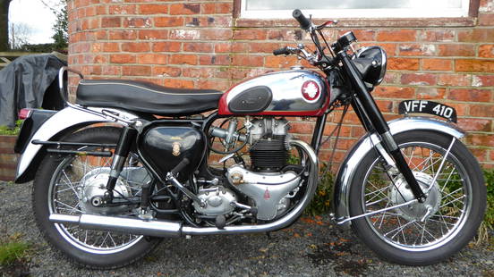1958 BSA 646cc Golden Flash Frame no. FA7 1951 Engine no. CA10 RR 2130: 1958 BSA 646cc Golden FlashRegistration no. VFF 410Frame no. FA7 1951Engine no. CA10 RR 2130A BSA Owners' Club dating letter on file states that 'FA7 1951' was manufactured as an A10 Golden Flash and