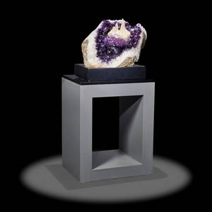 Museum-sized, Spectacular Calcite on Amethyst--'The Cathedral'