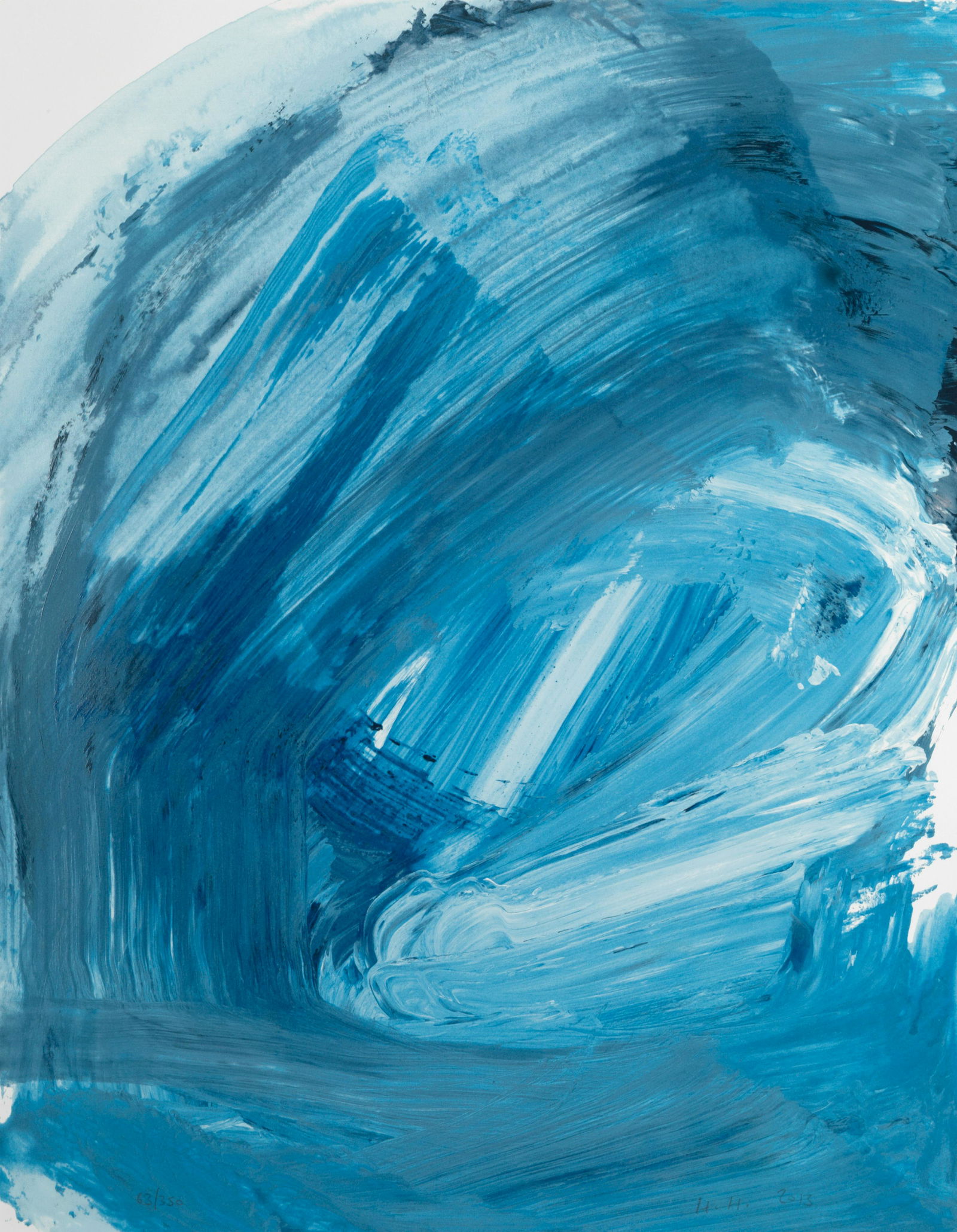 Sir Howard Hodgkin (British, 1932-2017) Ice Screenprint in colours, 2013, on Somerset wove, sign...: Sir Howard Hodgkin (British, 1932-2017) Ice (Not in Heenk) Screenprint in colours, 2013, on Somerset wove, signed with the initials, dated and numbered 63/350 in pencil, printed by King & McGaw, Newha