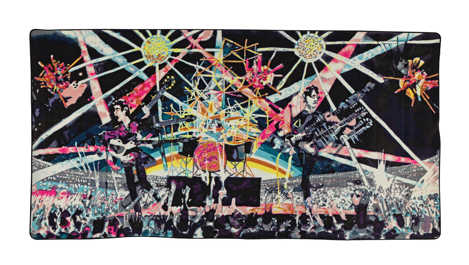 Barnaby Furnas (American, born 1973) Untitled Dyed wool tapestry in colours, 2005, numbered 8/10...: Barnaby Furnas (American, born 1973) Untitled Dyed wool tapestry in colours, 2005, numbered 8/100, 3050 x 2310mm (118 1/4 x 91in)(overall) This lot is subject to the following lot symbols: TP