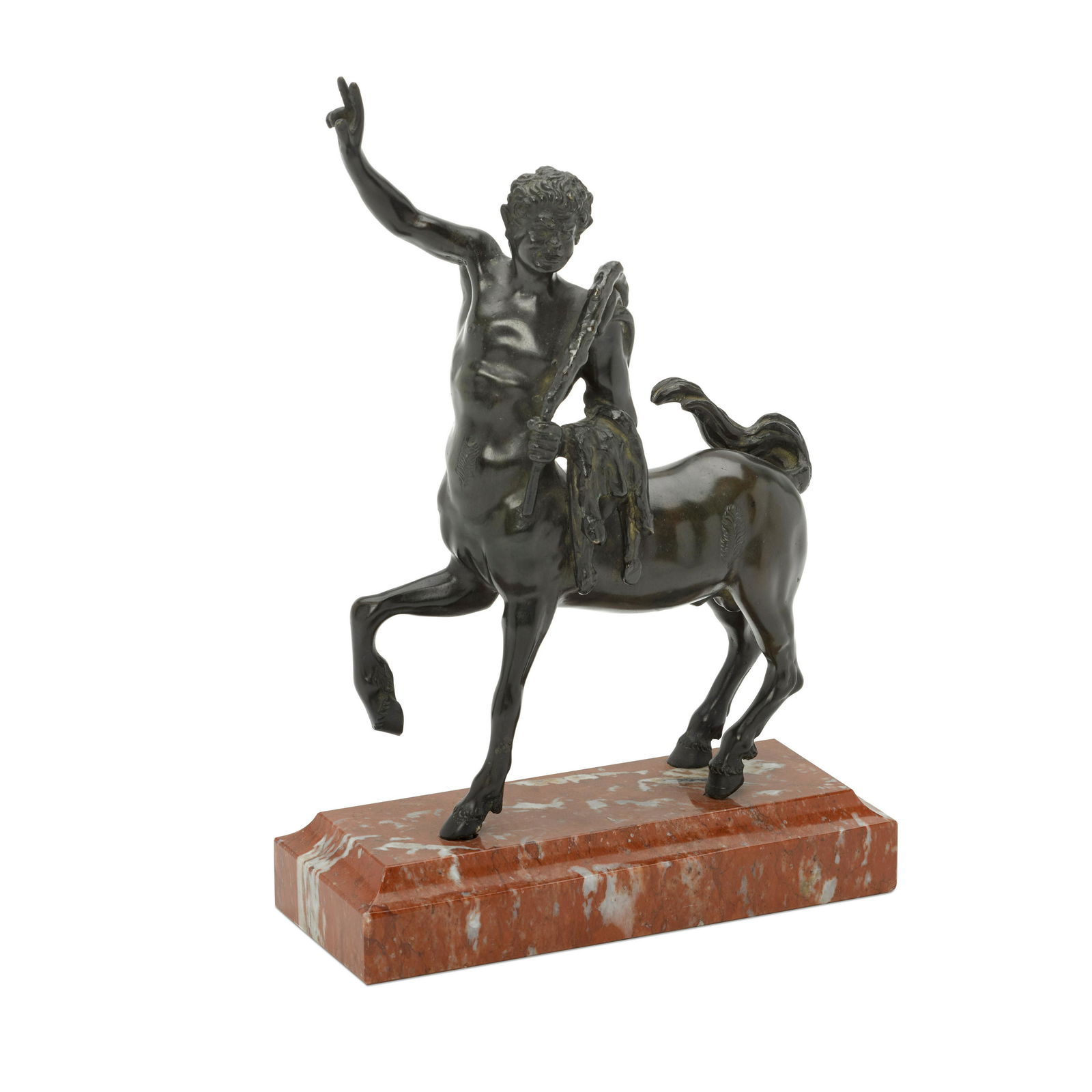 AN ITALIAN GRAND TOUR PATINATED BRONZE FIGURE OF A CENTAURProbably mid-19th century, after the A... (1 of 2)
