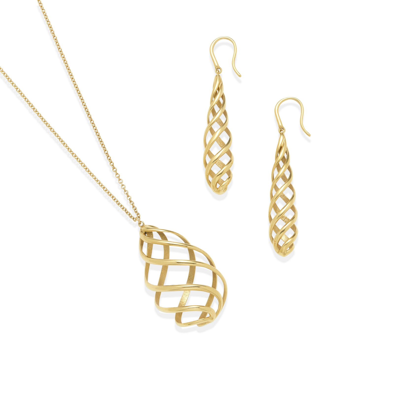 PALOMA PICASSO FOR TIFFANY & CO.: AN 18K GOLD 'VENEZIA' SET, ITALY (1 of 2)