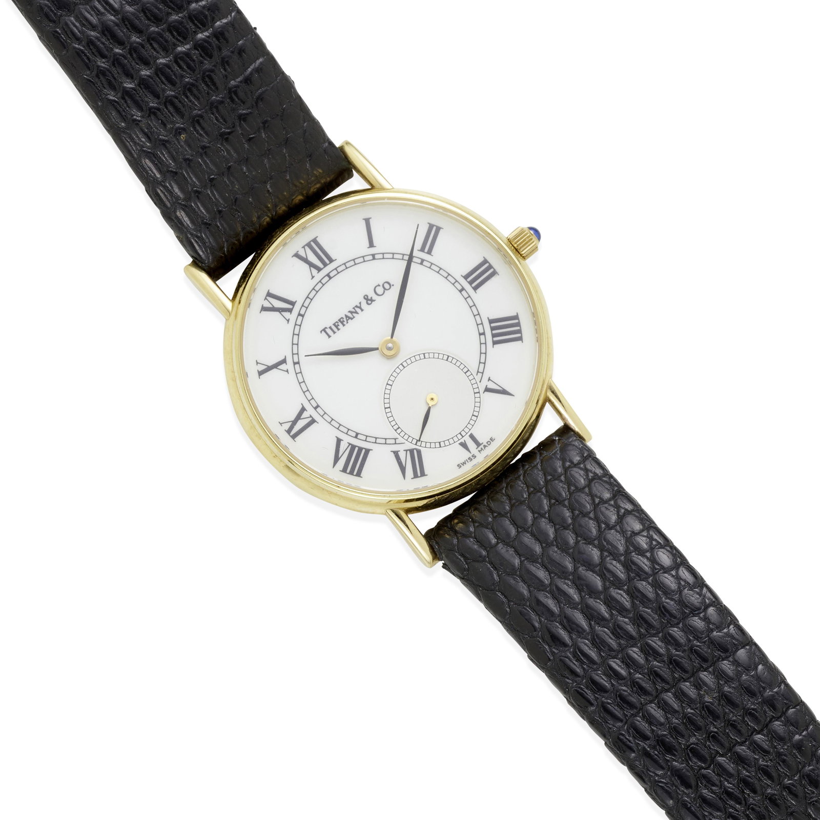 TIFFANY & CO.: A 14K GOLD WRISTWATCH, SWITZERLAND (1 of 3)
