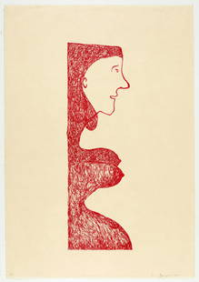 Louise Bourgeois (1911-2010); Pregnant Caryatid;: Louise Bourgeois (1911-2010) Pregnant Caryatid, 2001 Lithograph in colors on Okawara paper, signed in pencil, dated and annotated 'AP' (an artist's proof, aside from the edition of 10), with the blind