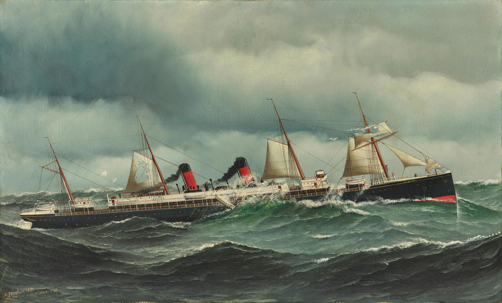 Antonio Nicolo Gasparo Jacobsen (1850-1921) La Champagne 22 x 36 1/8 in. (55.9 x 91.8 cm.) (Pain... (1 of 1)