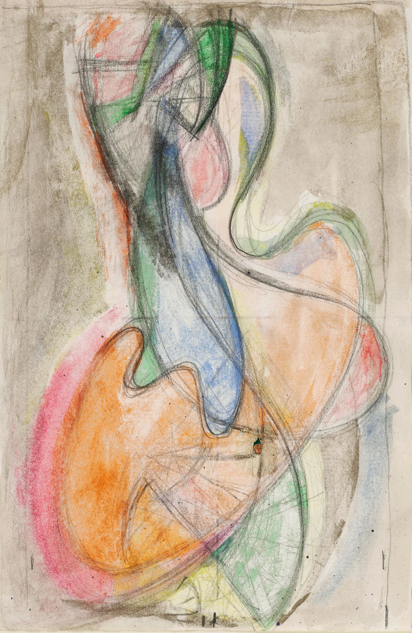 Stanton Macdonald-Wright (1890-1973) Synchromy image, 10 3/8 x 6 3/4 in. (26.4 x 17.2 cm.); shee...: Stanton Macdonald-Wright (1890-1973) Synchromy watercolor and graphite on paper image, 10 3/8 x 6 3/4 in. (26.4 x 17.2 cm.); sheet, 11 x 8 9/16 in. (27.9 x 21.8 cm.) Footnotes: Provenance Goldfield Ga