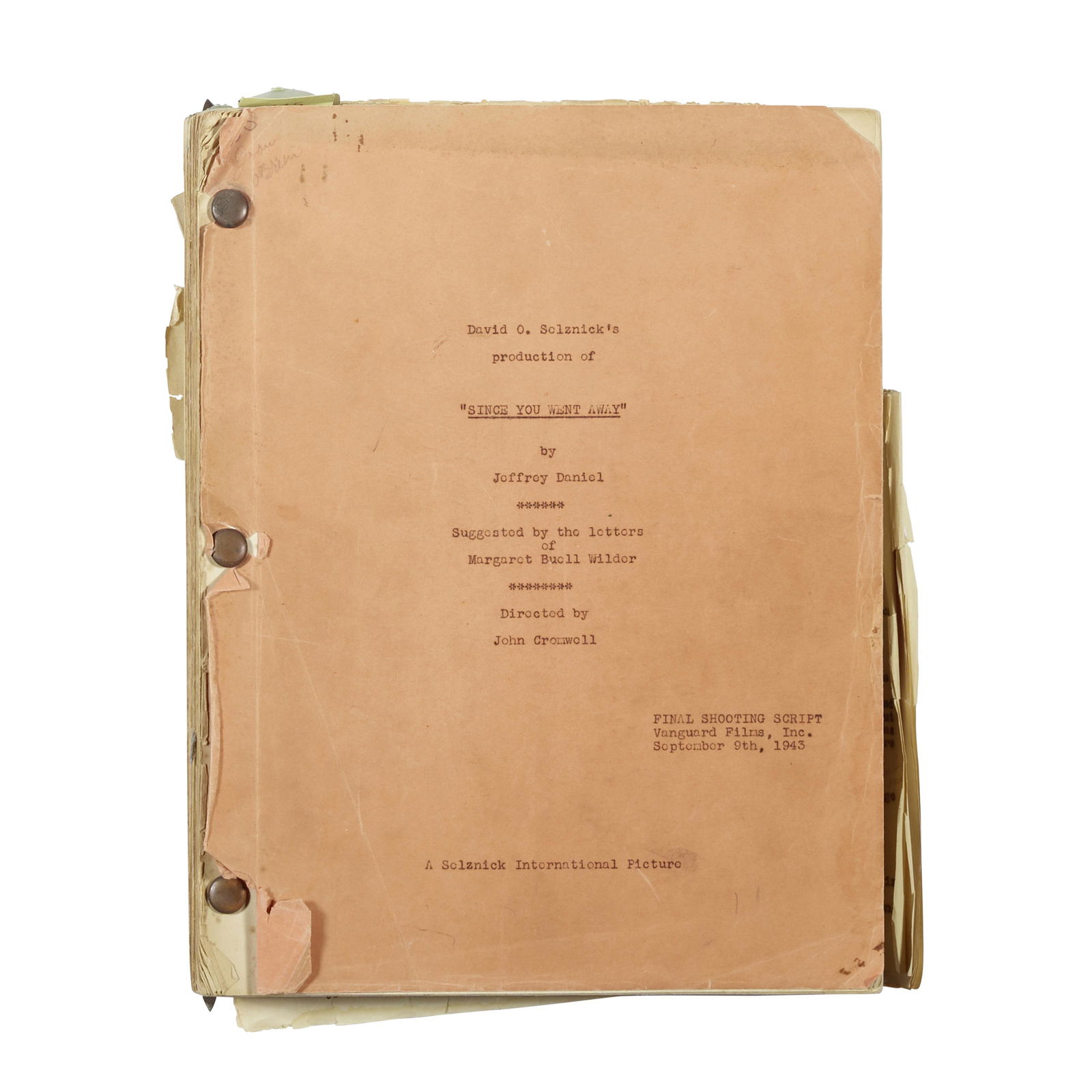 A working screenplay of Since You Went Away (1 of 1)